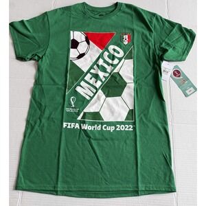 FIFA World Cup 2022   Mexico Soccer Football Green T-shirt Men's Size